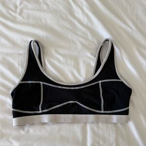 WeWoreWhat Black and Gray Sports Bra